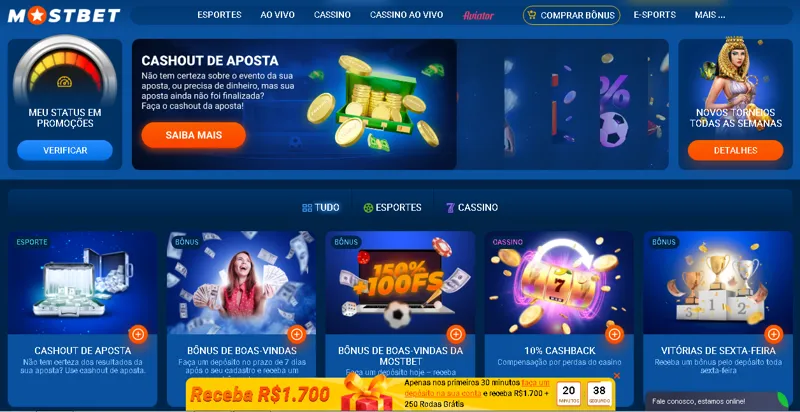 Bônus criativos e códigos promocionais Mostbet