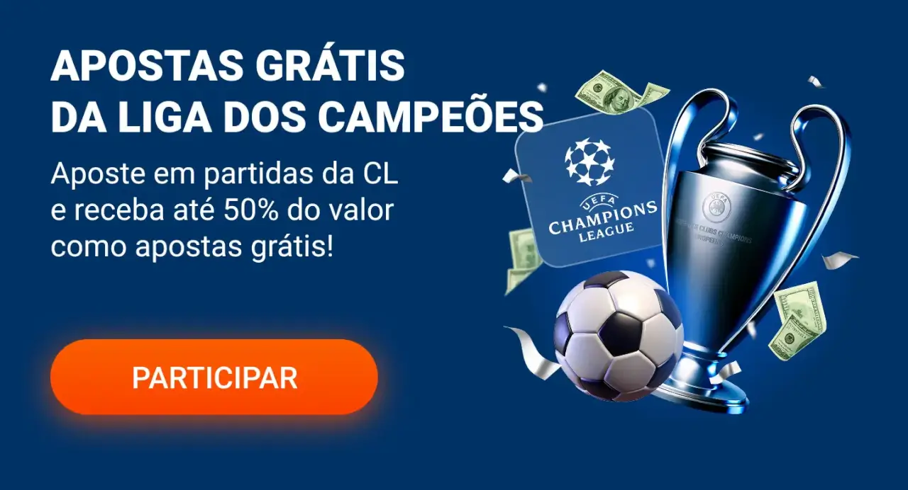 Aposta grátis na Liga dos Campeões na Mostbet