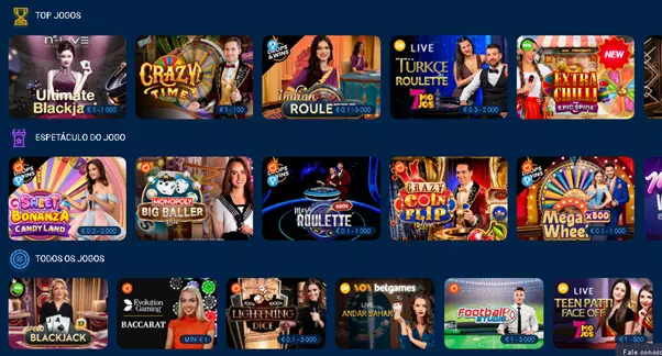 Cassino ao vivo Mostbet no Brasil