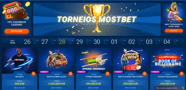 Torneios no Cassino Brasileiro Mostbet
