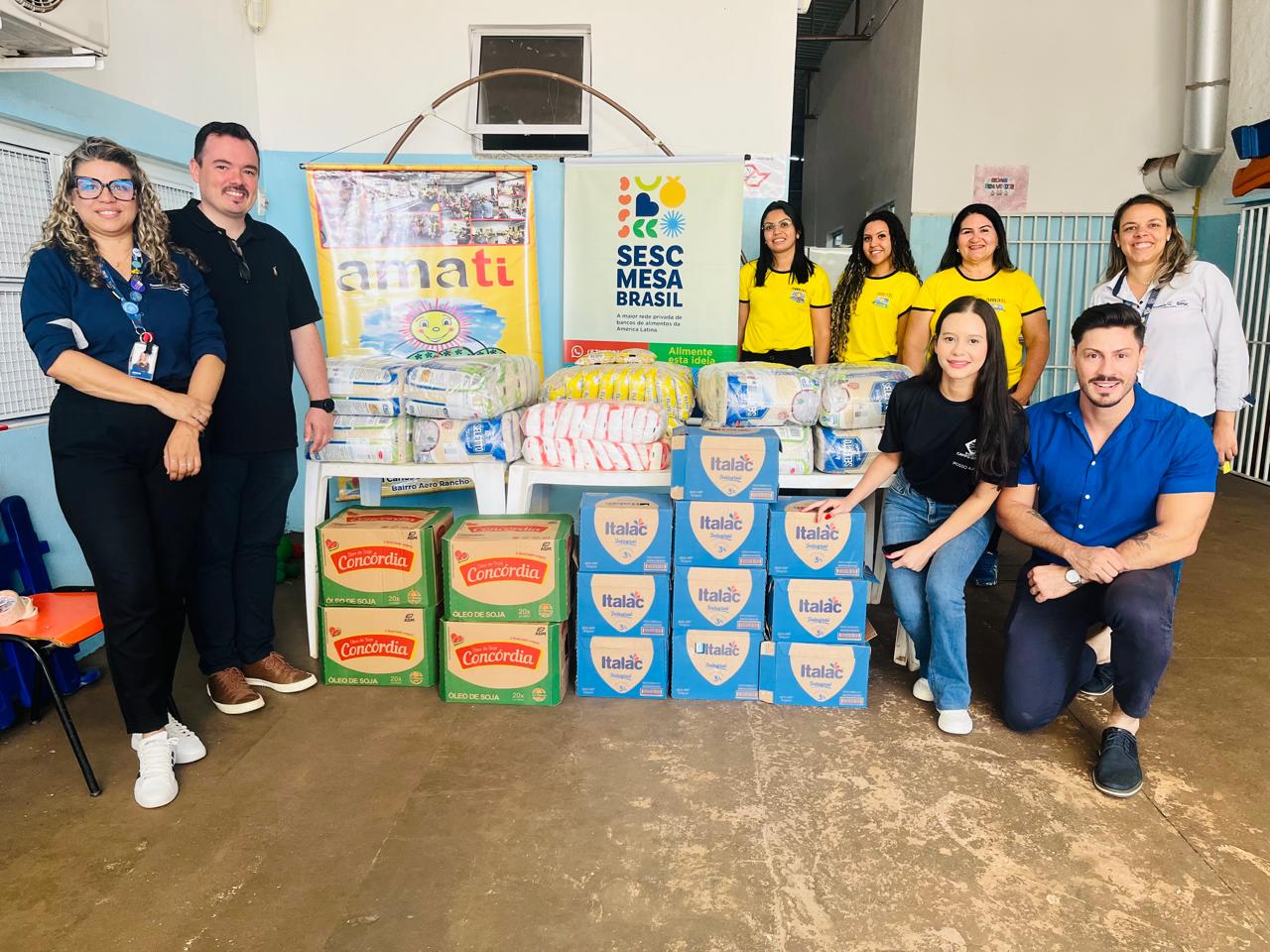 Shopping Campo Grande entrega 5 toneladas de alimentos para AMATI