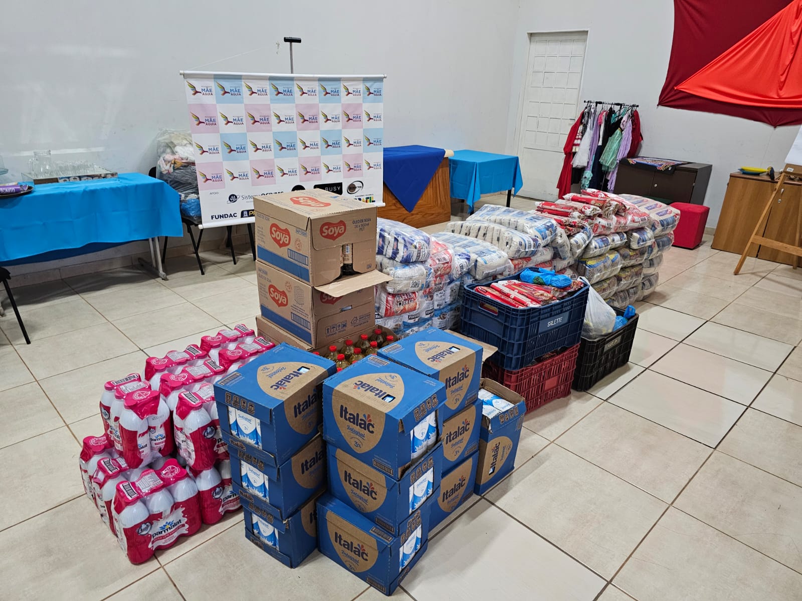 Doação de 1,2 mil quilos de alimentos fortalece trabalho de entidade que acolhe vítimas de violência sexual
