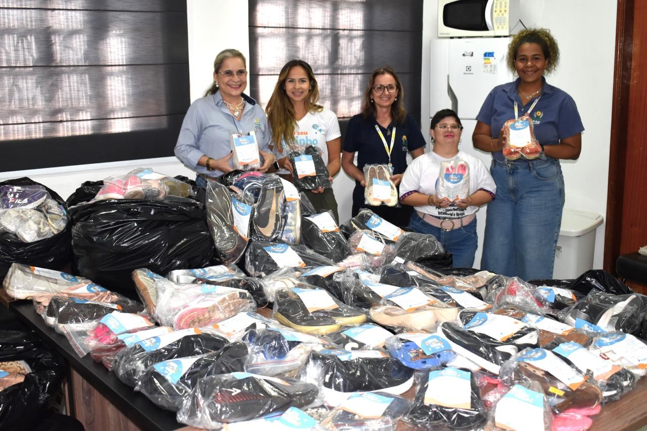 Pezinho e Cia arrecada calçados para doação à CEDEG APAE em Campo Grande